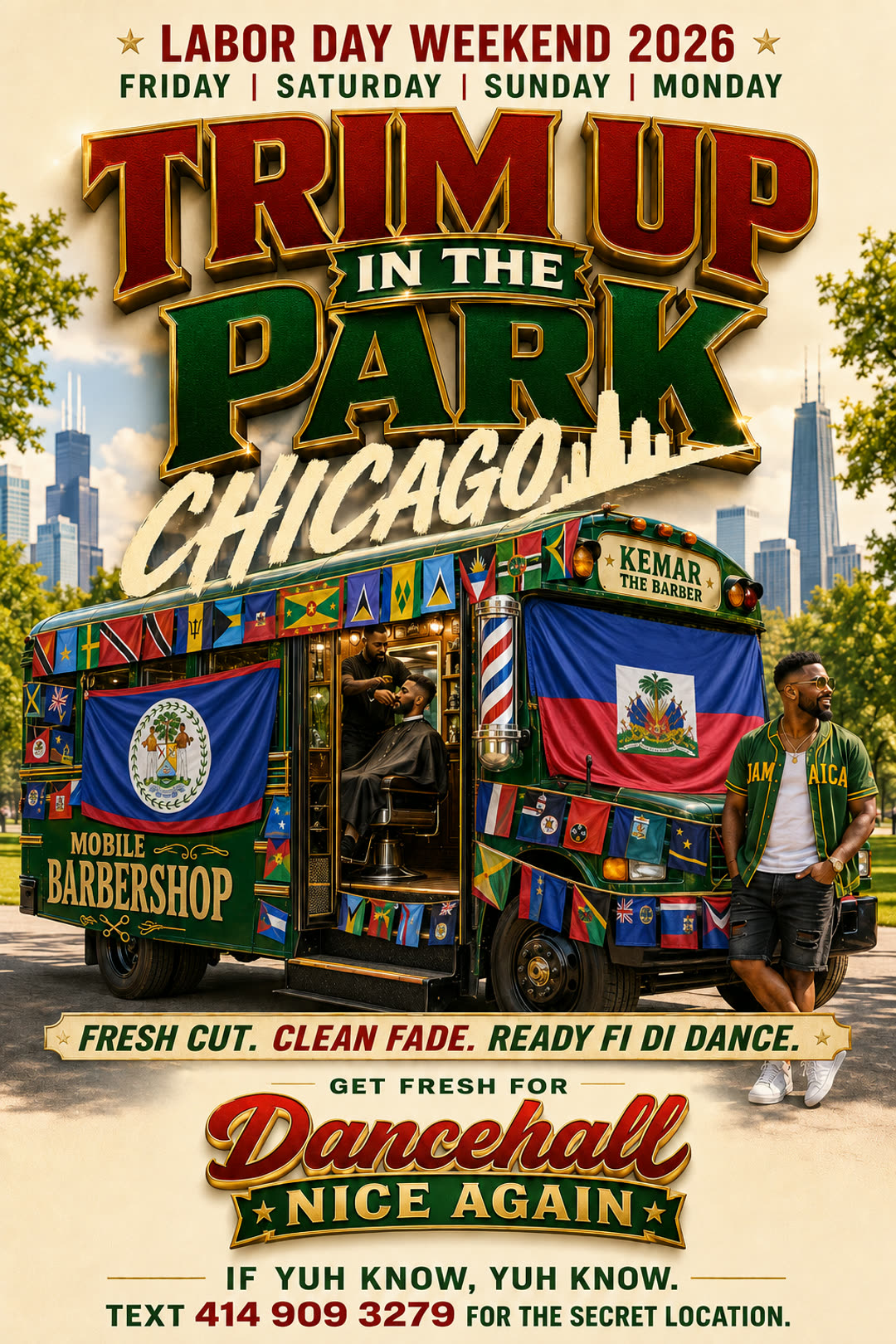 Kemar the Barber — mobile barbershop bus